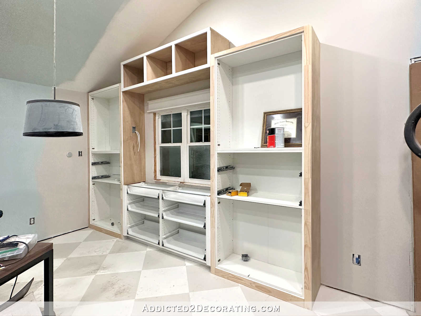 Studio Office Cabinet Progress — Trimming Out The Cabinets