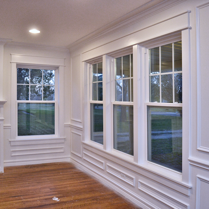 Dining Room Window Trim Progress