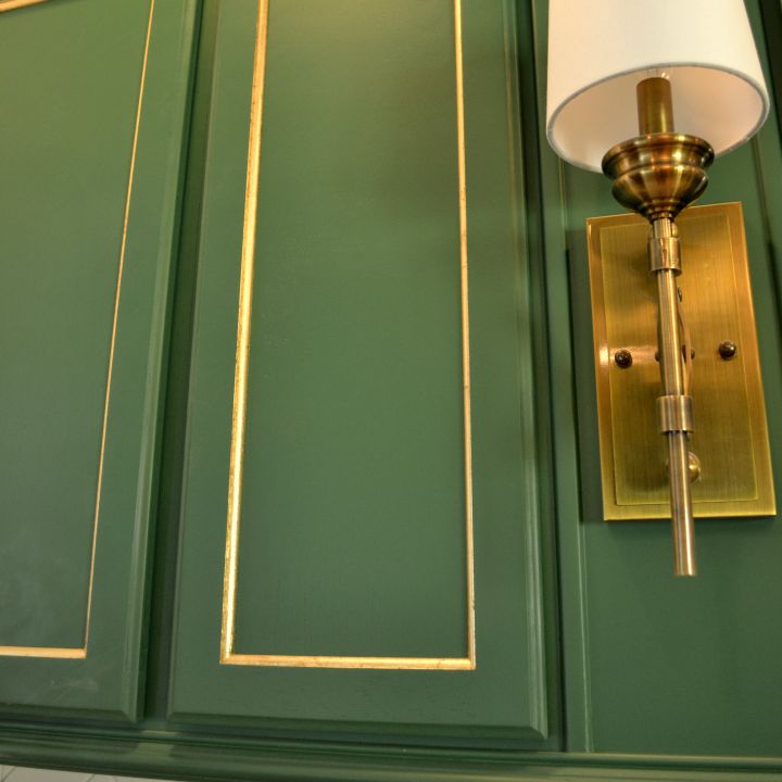 Adding Shimmer & Shine To My Cabinet Doors With Gold Leaf