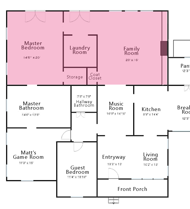 Bedroom, Bathroom, and Workshop Plans