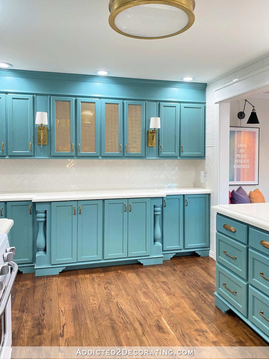 unfinished stock oak cabinets used in my kitchen remodel