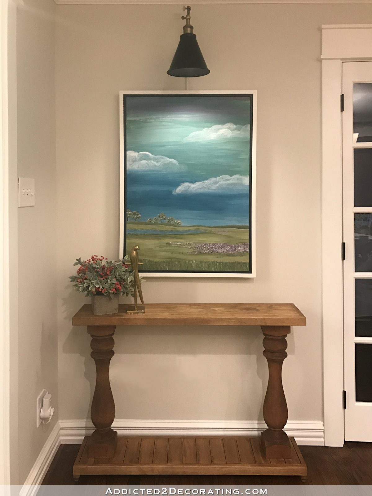 Very Simple DIY Console Table With Turned Wood Columns