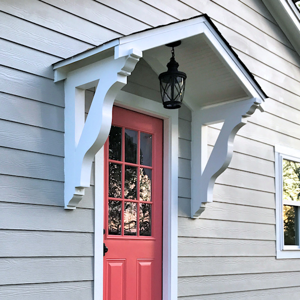 The Finished Studio Door Portico (Plus, One More Coral Door)