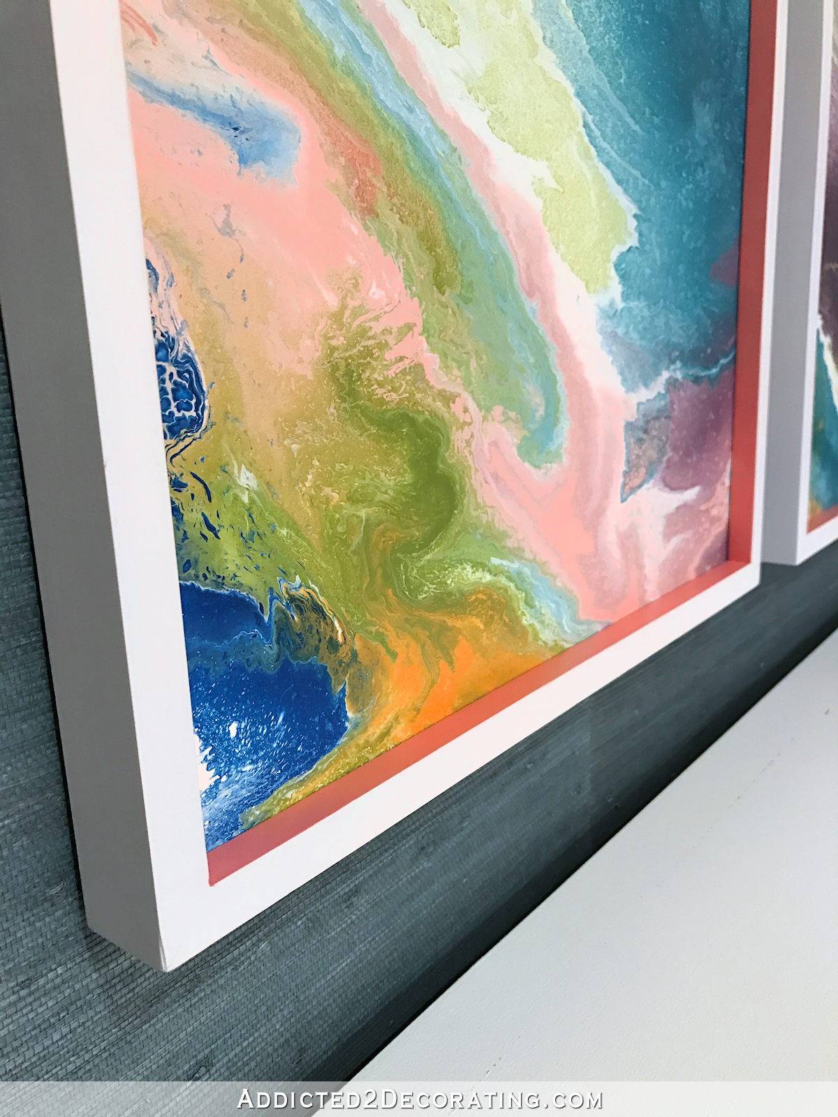 Easy and Inexpensive DIY Modern Frames For Artwork