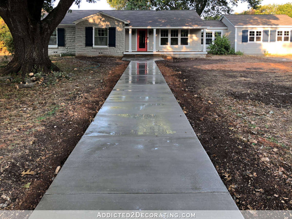 We Have A New Front Sidewalk!