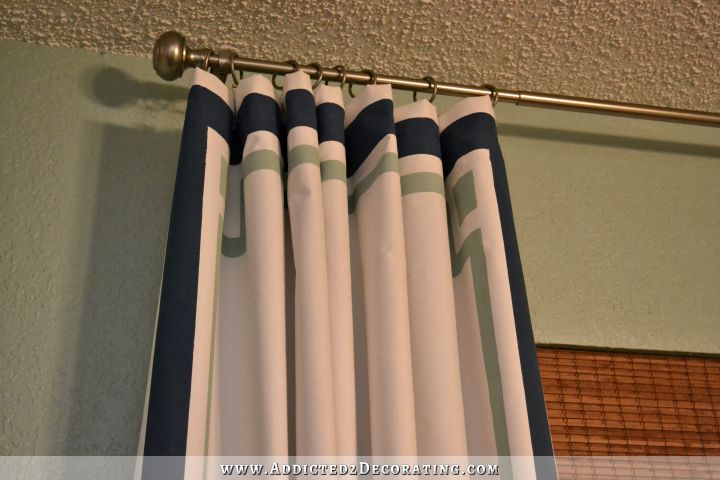 Cheap & Easy Curtain Panels Customized With Paint