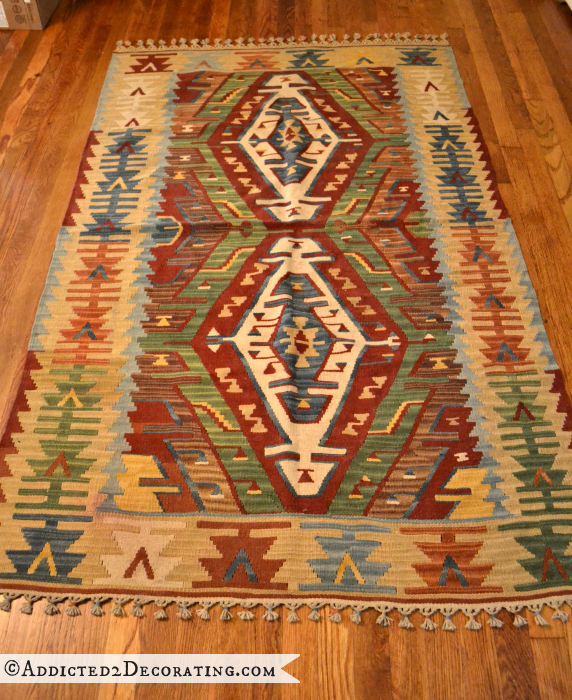 My Turkish Kilim (a.k.a., My Soon-To-Be Ottoman or Headboard)